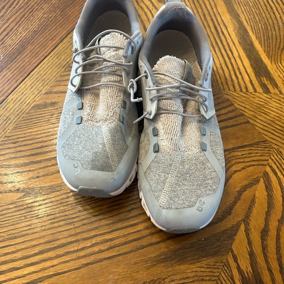 On Cloud Cloudtec Speedbord Synthetic Terry Gray PWL YI Trainers Womens Sz 9.5 - Picture 2 of 7